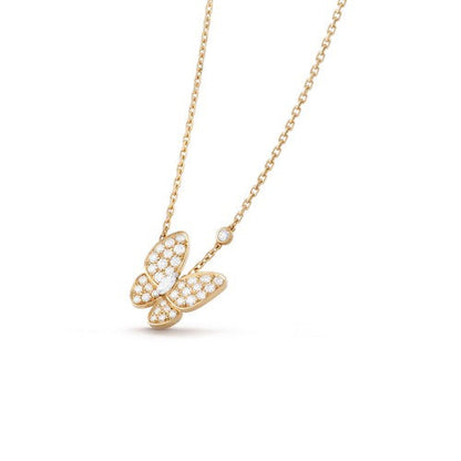 [LumiVibe]BUTTERFLY DIAMOND NECKLACE