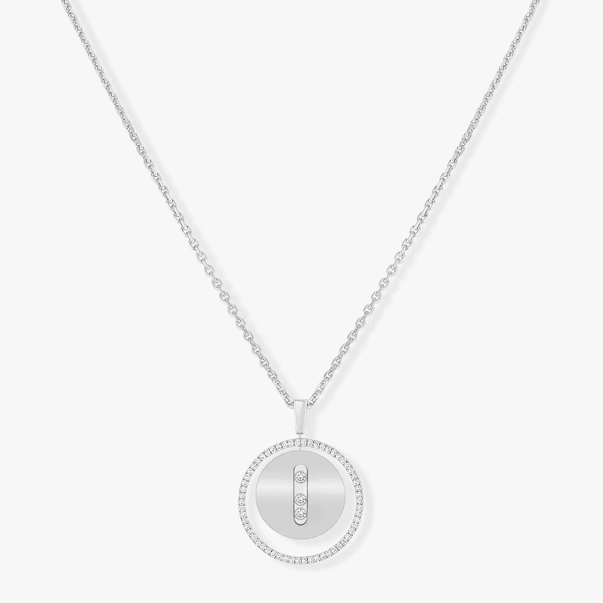 [LumiVibe]Demo MOVE MM SILVER DIAMOND NECKLACE