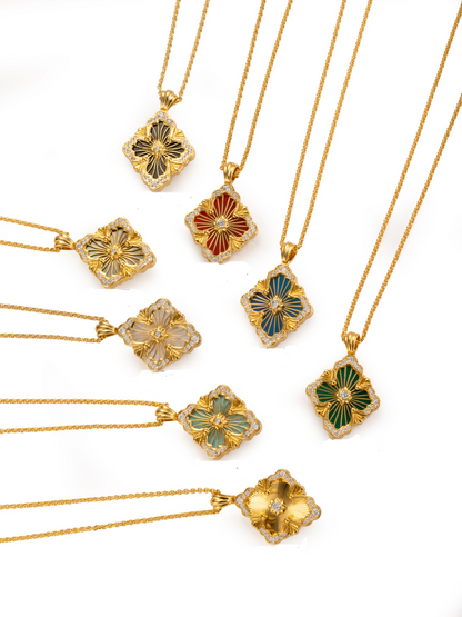 [LumiVibe] B.C.L BIG SIZE  ENAMEL NECKLACE（Various colors）