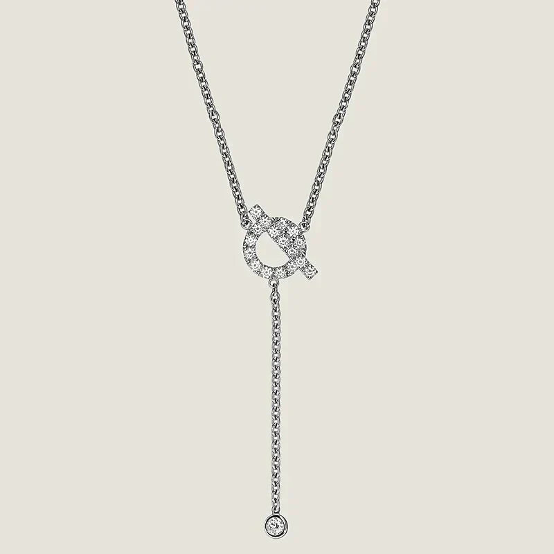 [LumiVibe]FINESSE SILVER DIAMOND NECKLACE