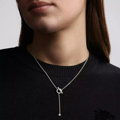 [LumiVibe]FINESSE SILVER DIAMOND NECKLACE