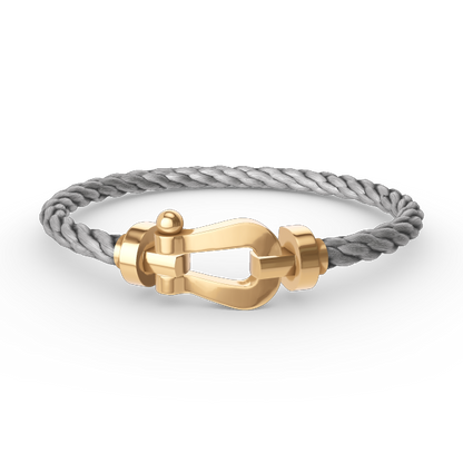 [LumiVibe]FORCE LARGE HORSESHOE NO DIAMOND BRACELET GOLD