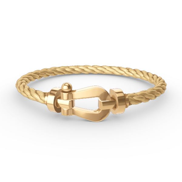 [LumiVibe]FORCE LARGE HORSESHOE NO DIAMOND BRACELET GOLD