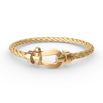 [LumiVibe]FORCE LARGE HORSESHOE NO DIAMOND BRACELET GOLD