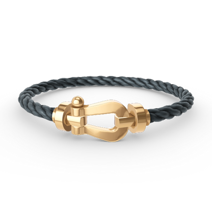 [LumiVibe]FORCE LARGE HORSESHOE NO DIAMOND BRACELET GOLD