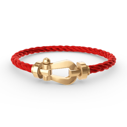 [LumiVibe]FORCE LARGE HORSESHOE NO DIAMOND BRACELET GOLD