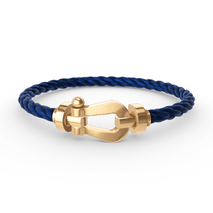 [LumiVibe]FORCE LARGE HORSESHOE NO DIAMOND BRACELET GOLD