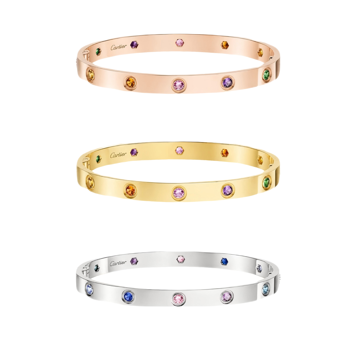 [LumiVibe] 2026 RAINBOW LOVE BRACELET 6.1MM  10 DIAMONDS