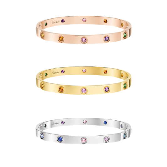 [LumiVibe] 2026 RAINBOW LOVE BRACELET 6.1MM  10 DIAMONDS