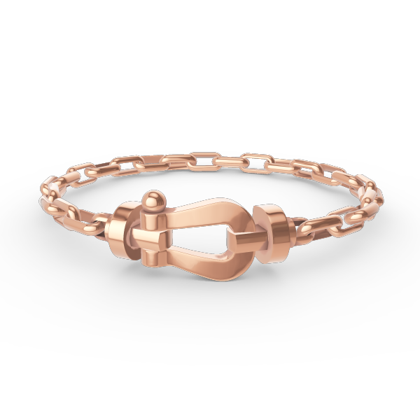 [LumiVibe]FORCE LARGE HORSESHOE CLASP  METAL BRACELET