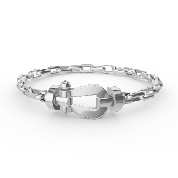 [LumiVibe]FORCE LARGE HORSESHOE CLASP  METAL BRACELET