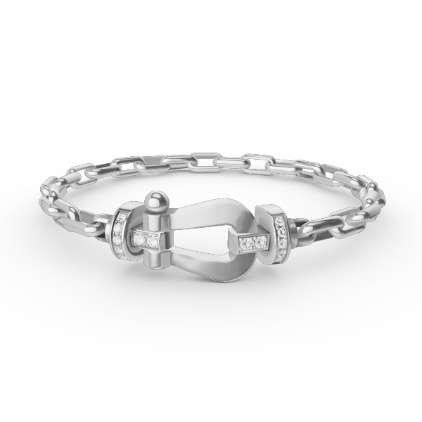 [LumiVibe]FORCE LARGE HORSESHOE CLASP  METAL BRACELET