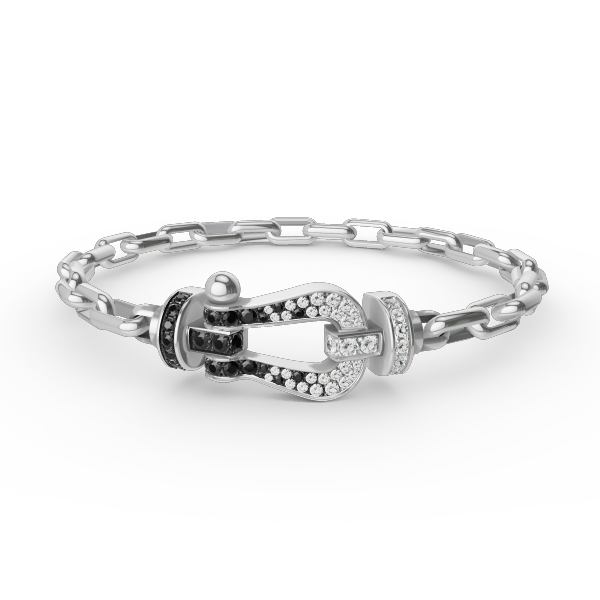 [LumiVibe]FORCE LARGE HORSESHOE CLASP  METAL BRACELET
