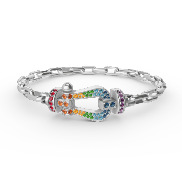 [LumiVibe]FORCE LARGE HORSESHOE CLASP  METAL BRACELET