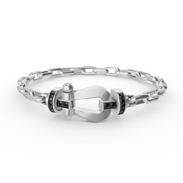 [LumiVibe]FORCE LARGE HORSESHOE CLASP  METAL BRACELET