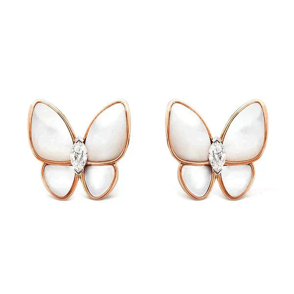 [LumiVibe]BUTTERFLY MOP DIAMOND EARRINGS