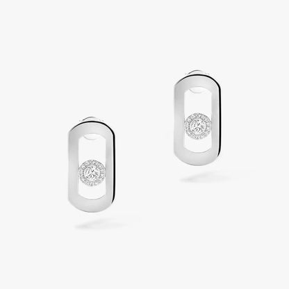 [LumiVibe]So Move Diamond Earrings in Yellow Gold