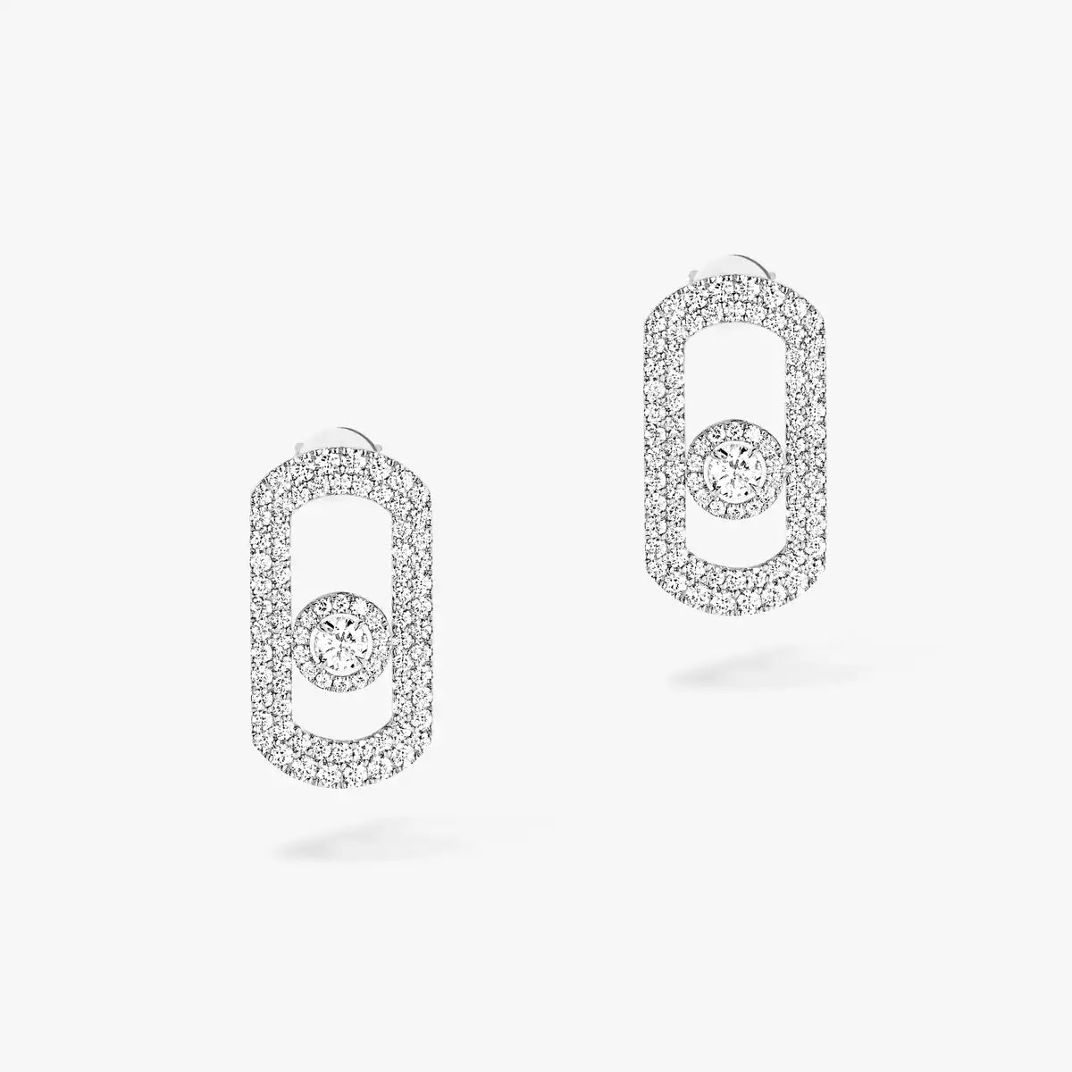 [LumiVibe]So Move Pave_-Set Diamond Earrings in Silver
