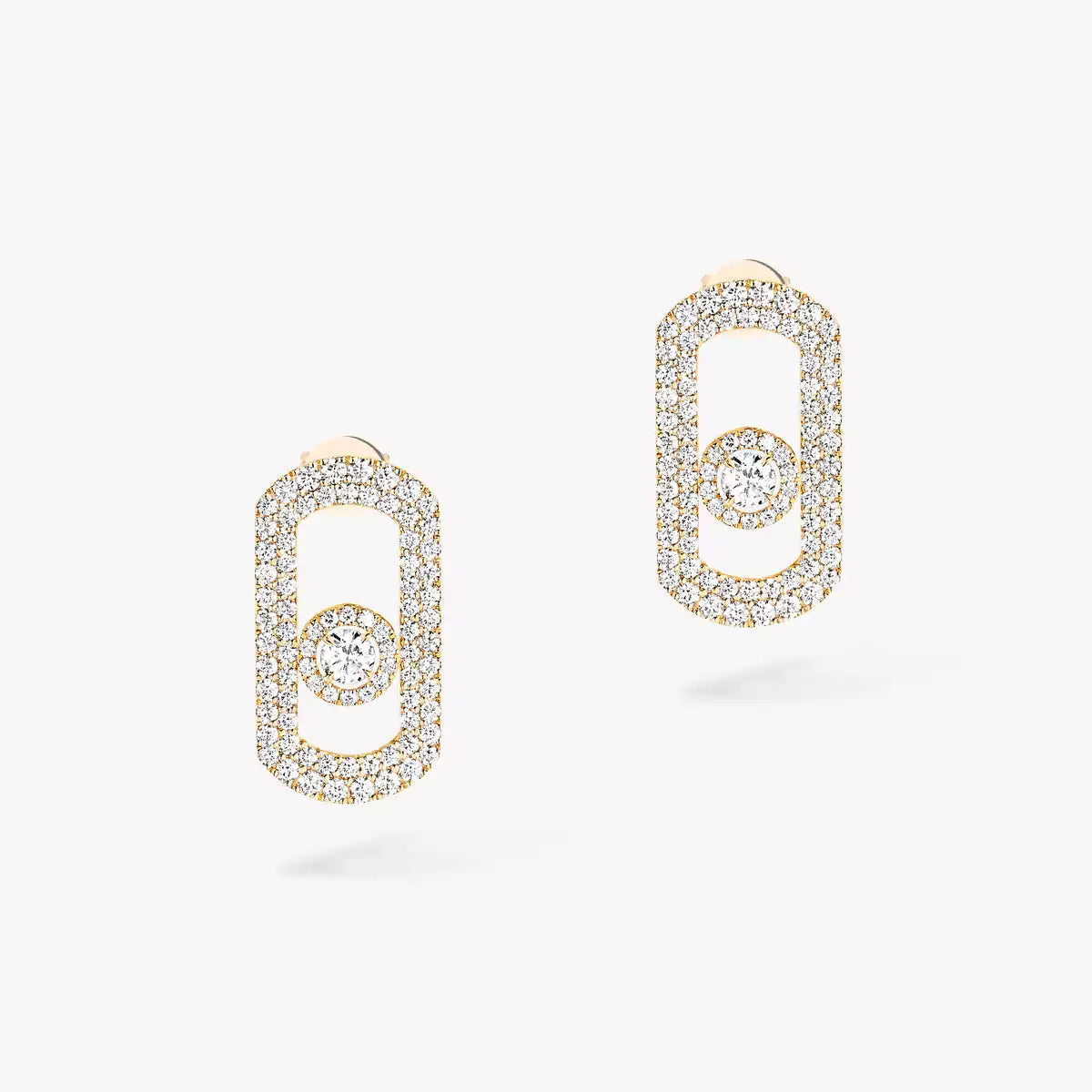 [LumiVibe]So Move Pave_-Set Diamond Earrings in Silver