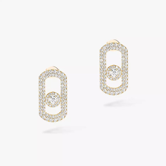 [LumiVibe]So Move Pave_-Set Diamond Earrings in Silver