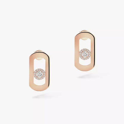 [LumiVibe]So Move Diamond Earrings in Yellow Gold