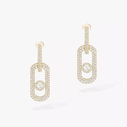 [LumiVibe]So Move XL Pave_-Set Diamond Pendant Earrings