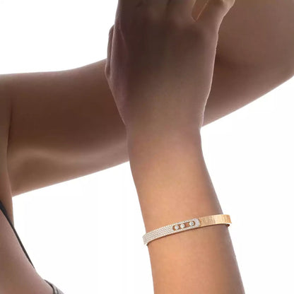 [LumiVibe]Move Noa Ciselé half pavé bangle