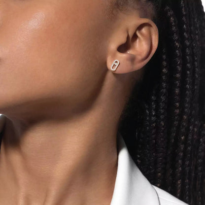 [LumiVibe]Move Uno Diamond Earrings