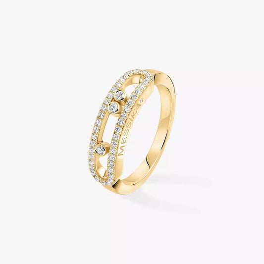 [LumiVibe] Baby Move Gold Diamond Pave_ Ring