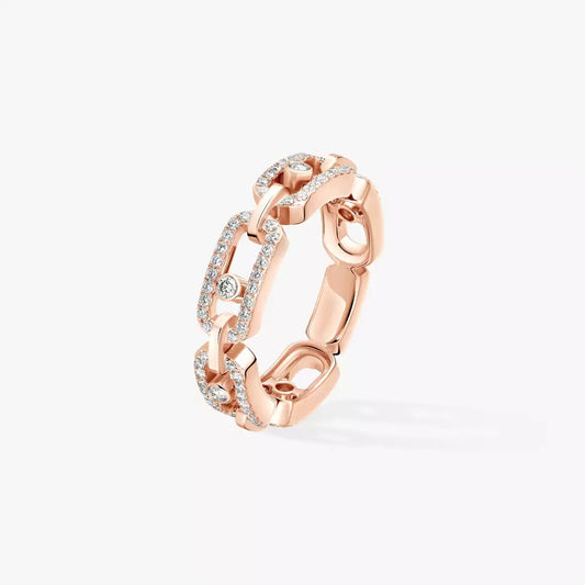 [LumiVibe]Move Link Pave_-Set Diamond Ring in Gold