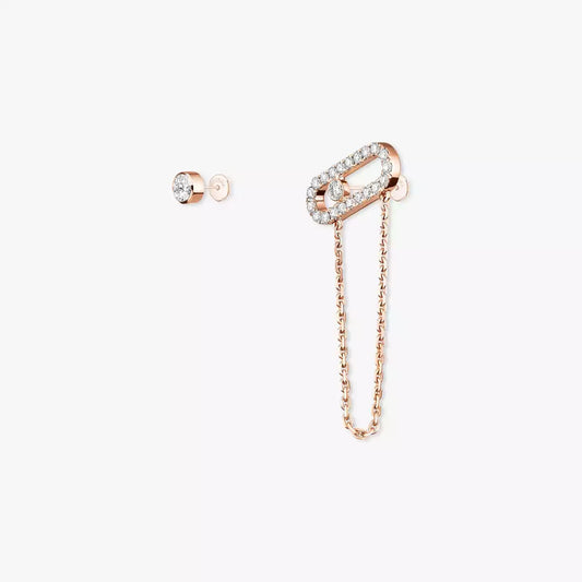 [LumiVibe]Move Uno Diamond Earrings