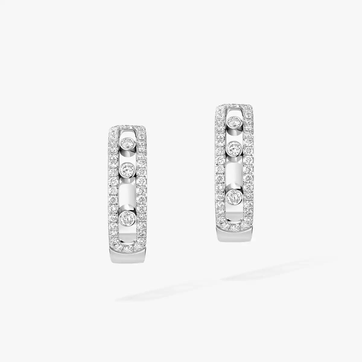 [LumiVibe]Diamond Pave_ Hoop Earrings Move