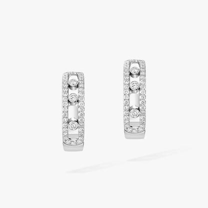 [LumiVibe]Diamond Pave_ Hoop Earrings Move