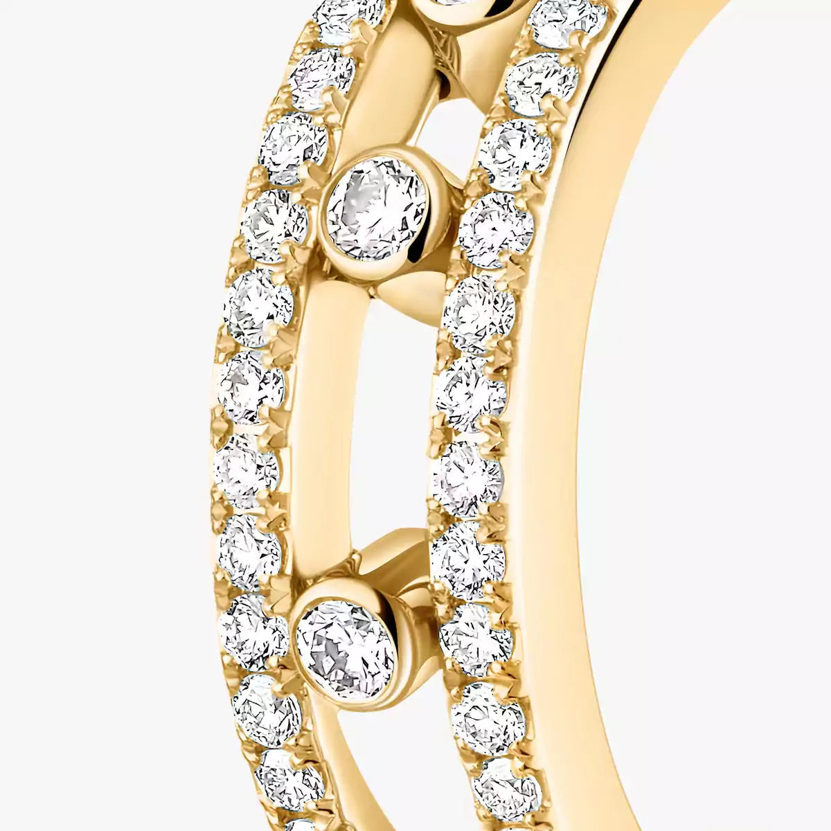 [LumiVibe]Diamond Pave_ Hoop Earrings Move
