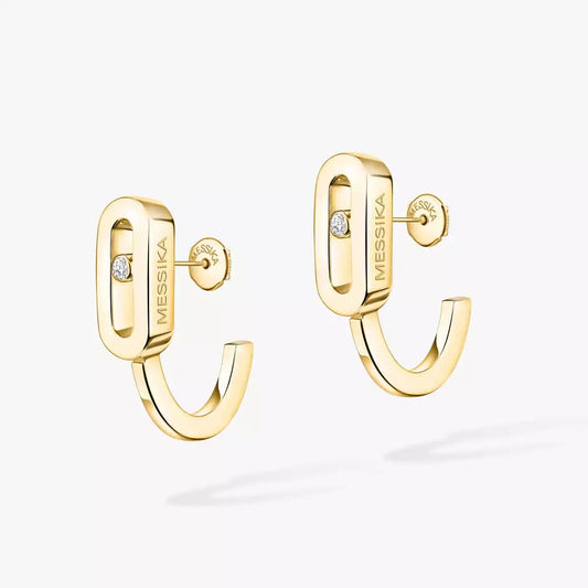 [LumiVibe]Diamond Mini Hoop Earrings Move Classique