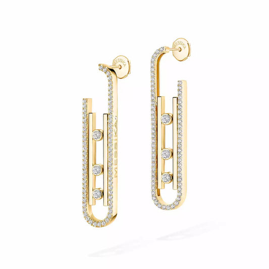 [LumiVibe]Diamond Pendant Earrings Move 10Th