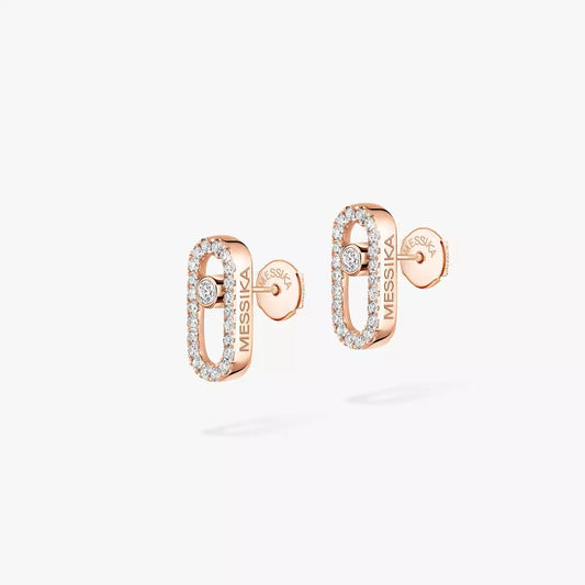 [LumiVibe]Move Uno Diamond Earrings
