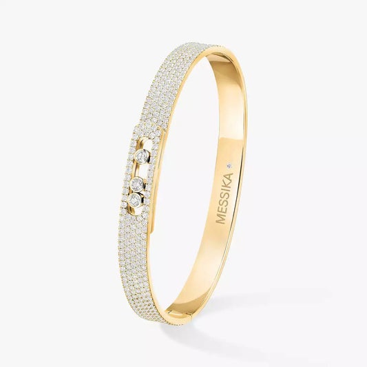 [LumiVibe]Move Noa Full Pavé Diamond Bangle Bracelet