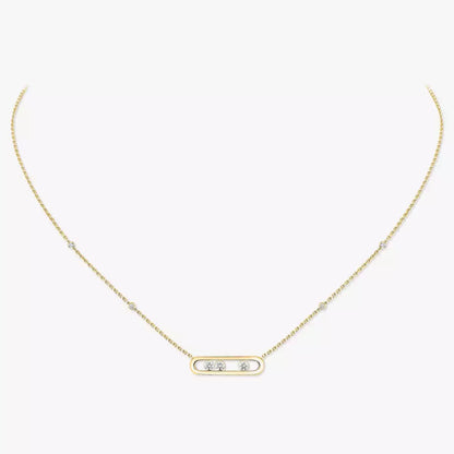 [LumiVibe] Baby Move Gold Diamond Necklace