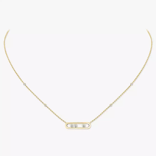 [LumiVibe] Baby Move Gold Diamond Necklace