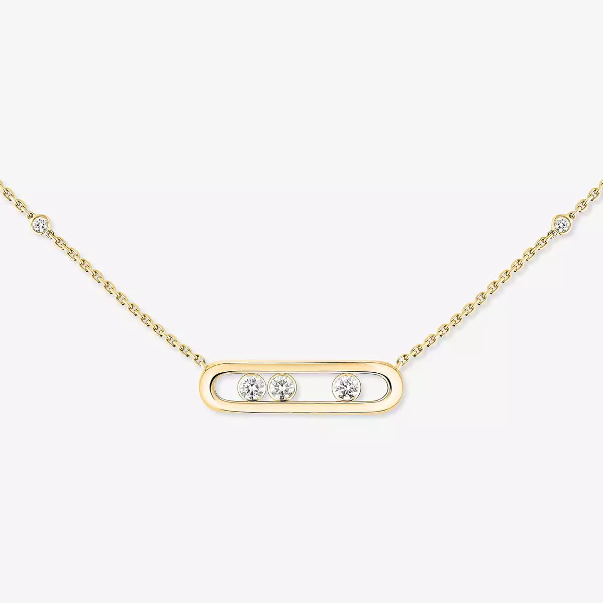 [LumiVibe] Baby Move Gold Diamond Necklace