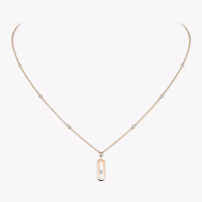 [LumiVibe] Move Uno Gold Diamond Long Necklace