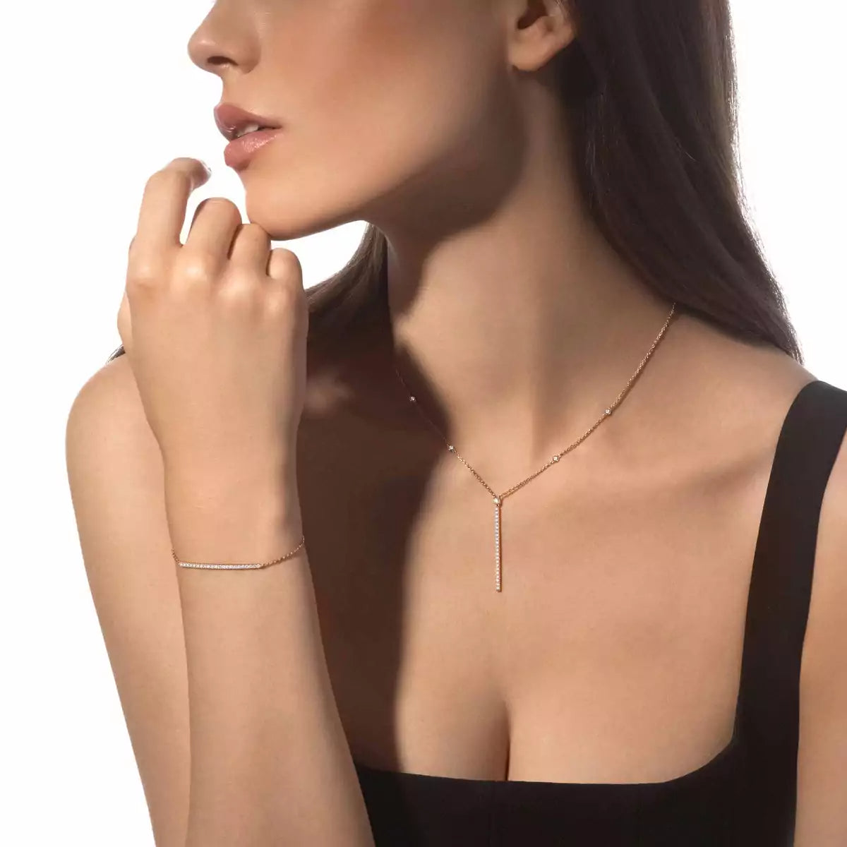 [LumiVibe]Diamond Thin Bangle 0.15ct My Twin Toi & Moi