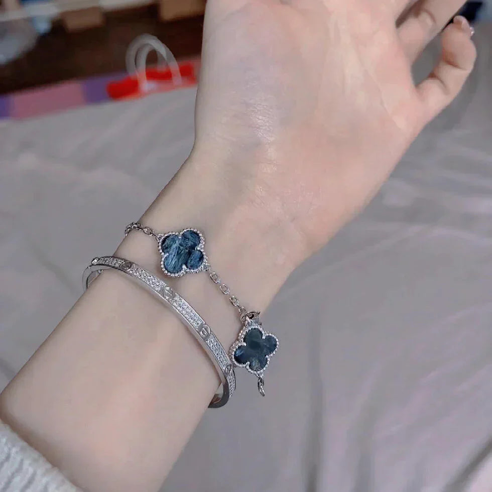 [LumiVibe]CLOVER 5 MOTIF PIETERSITE BRACELET COLLECTION