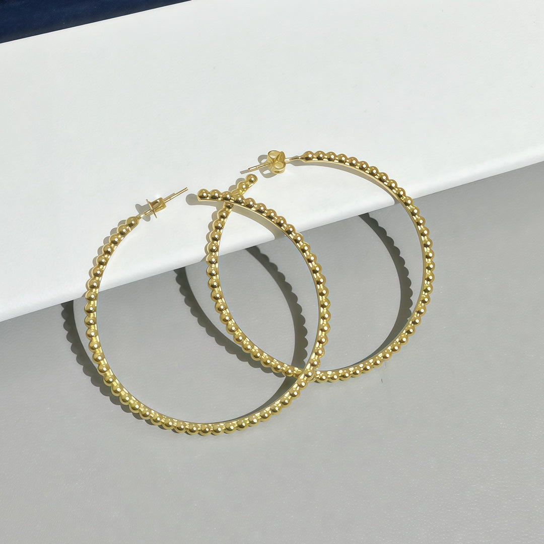 [LumiVibe] SMOOTH BEAD STUD EARRINGS
