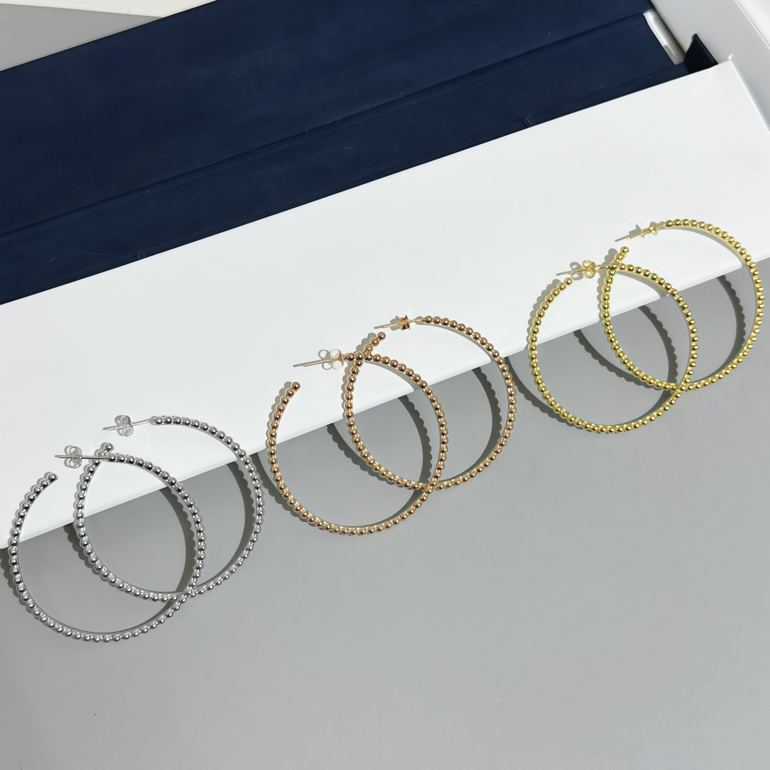 [LumiVibe] SMOOTH BEAD STUD EARRINGS