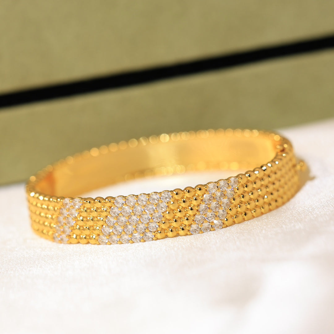 [LumiVibe]  FIVE-ROW DIAMOND BRACELET