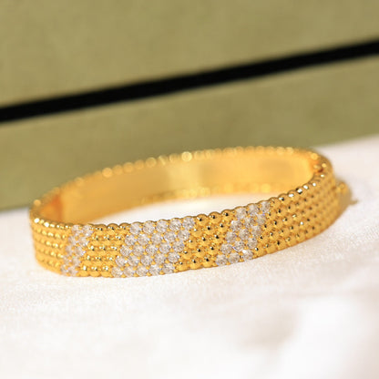 [LumiVibe]  FIVE-ROW DIAMOND BRACELET