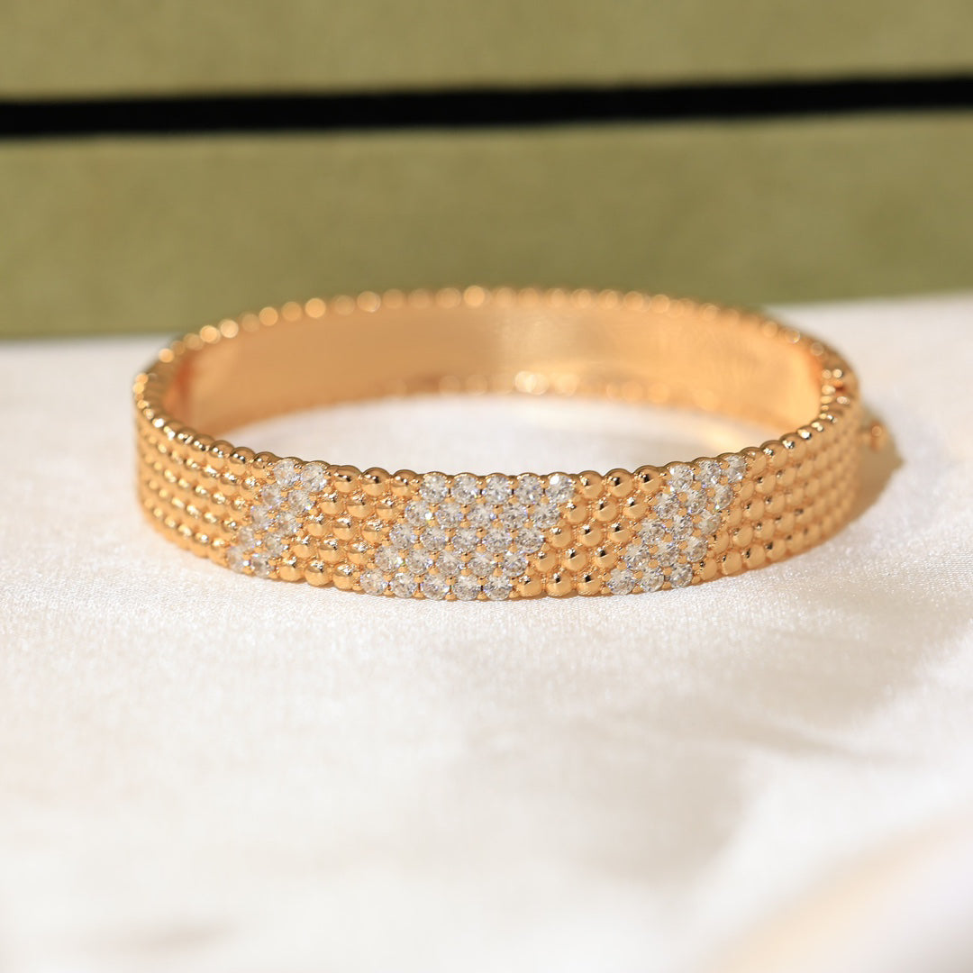[LumiVibe]  FIVE-ROW DIAMOND BRACELET