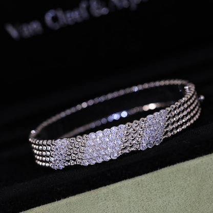 [LumiVibe]  FIVE-ROW DIAMOND BRACELET
